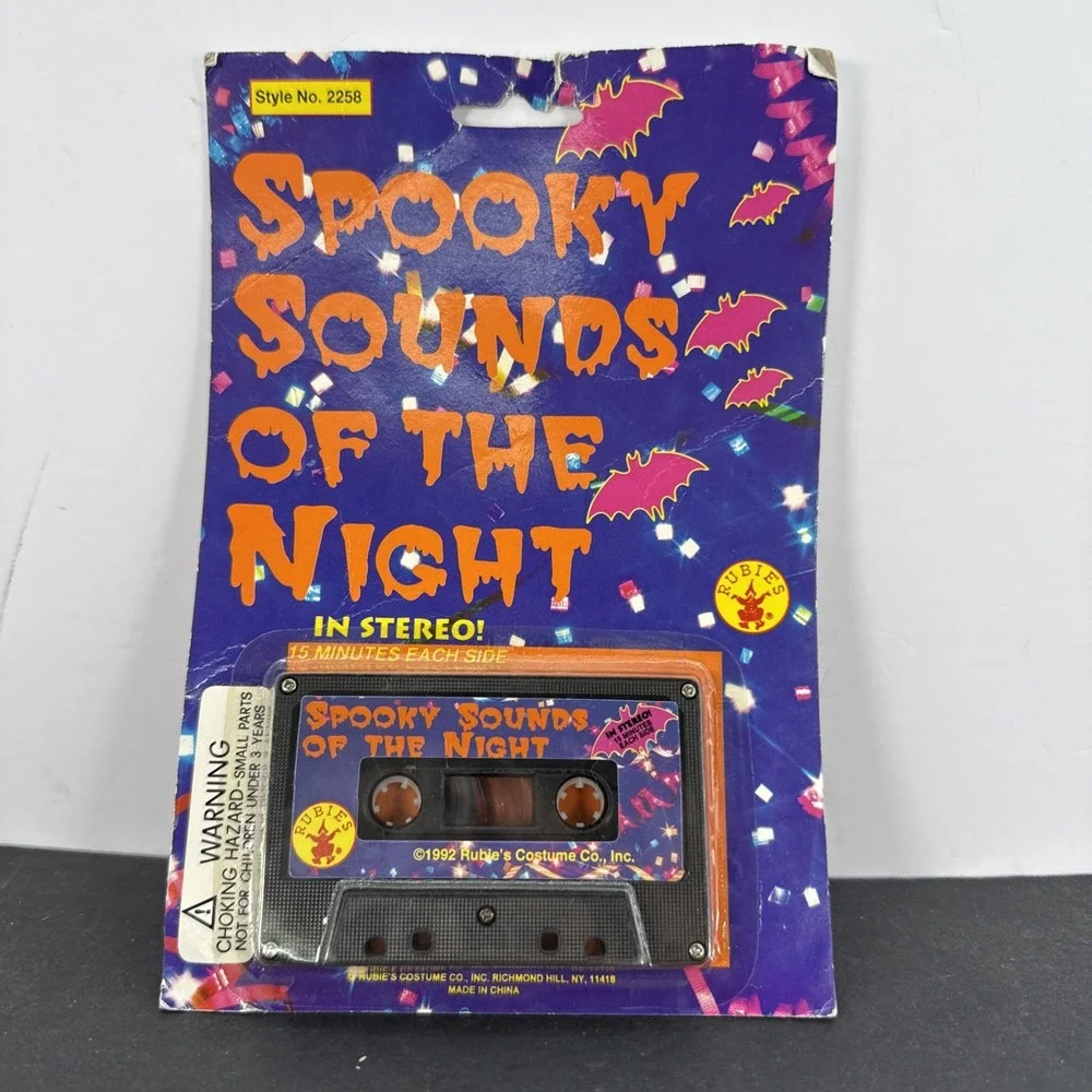 Vintage 1992 Rubies Costume Spooky Sounds Of The Night Cassette Tape New